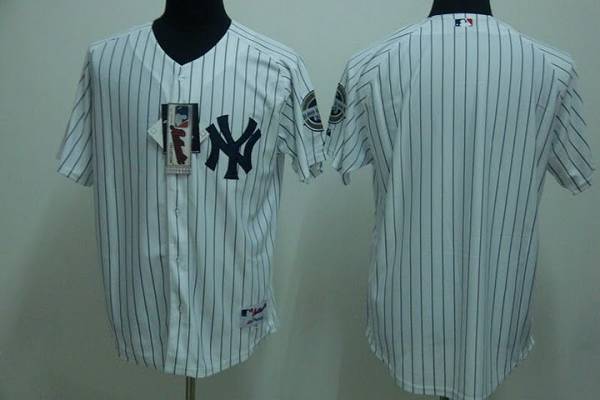 Yankees Blank Stitched White Jersey - Zenithce