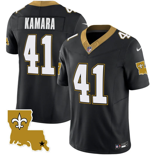 New Orleans Saints #41 Alvin Kamara Black 2023 F.U.S.E. 1987 Legacy Vapor Stitched Jersey - Zenithce