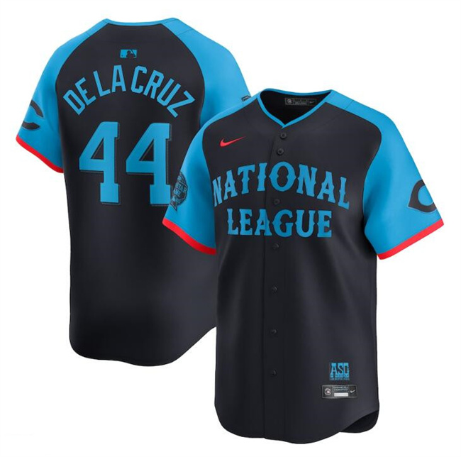 National League #44 Elly De La Cruz Navy 2024 All-Star Limited Stitched Jersey - Zenithce