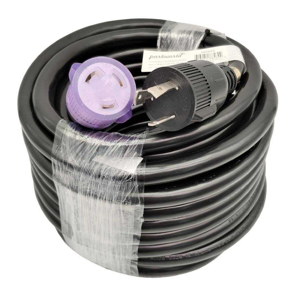parkworld 10/3 30 Amp NEMA L6-30 Extension Cord NEMA L6-30P to L6-30R - Zenithce