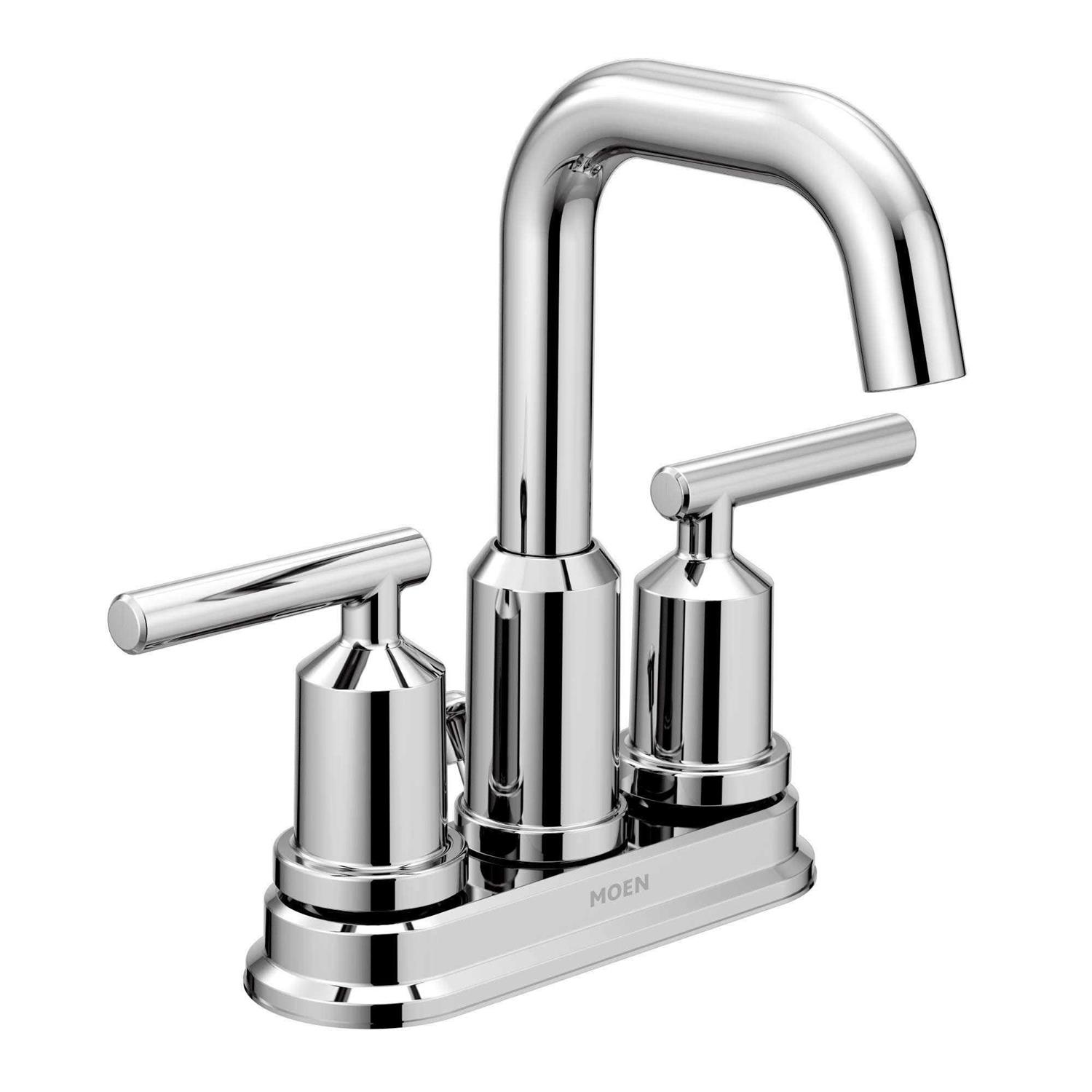 Moen 6145BL Gibson Matte Black One-Handle Bathroom Faucet - Zenithce