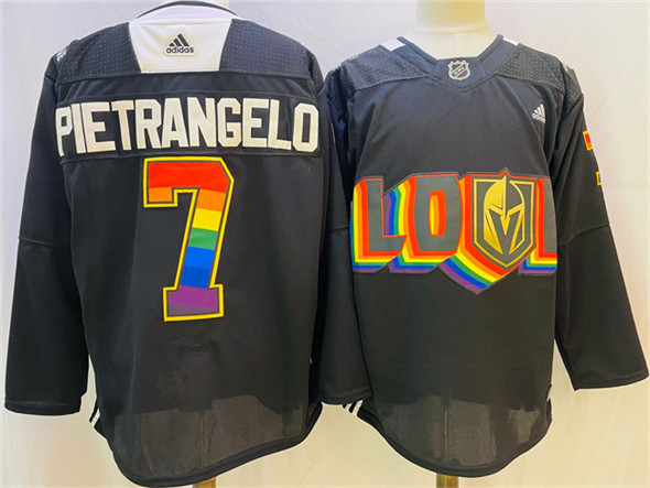 Vegas Golden Knights #7 Alex Pietrangelo Black 2024-25 Home Stitched Jersey - Zenithce