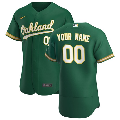 Oakland Athletics Customized Authentic Stitched MLB Jersey - Zenithce