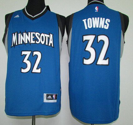 Minnesota Timberwolves #32 Karl-Anthony Towns Revolution 30 Swingman 2015 Draft New Blue Jersey - Zenithce