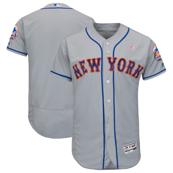 New York Mets Gray 2018 Mother's Day Flexbase Stitched Jersey - Zenithce