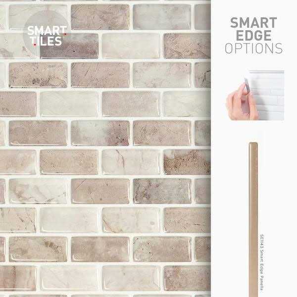 Smart Tiles Ambra Edge 18 x 0.3 Gel Edge Trim in Bronze (Set of 4) SE1077-4 - Zenithce