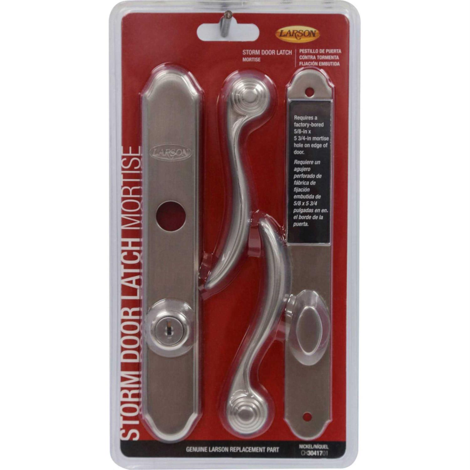 Larson CH3040701 Storm Door Mortise Latch, Bright Brass - Zenithce