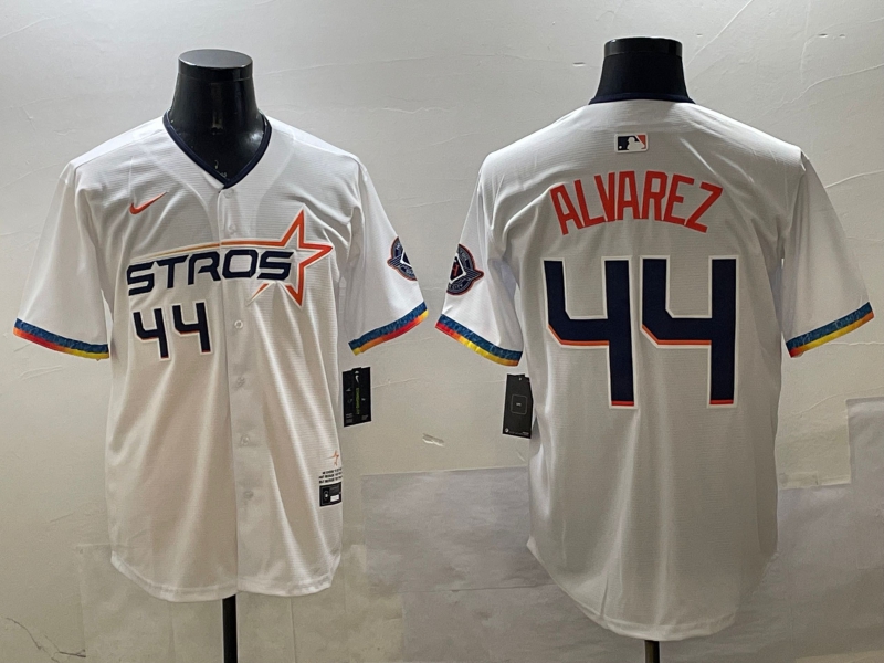 Houston Astros #44 Yordan Alvarez White 2025 City Connect Limited Stitched Jersey - Zenithce