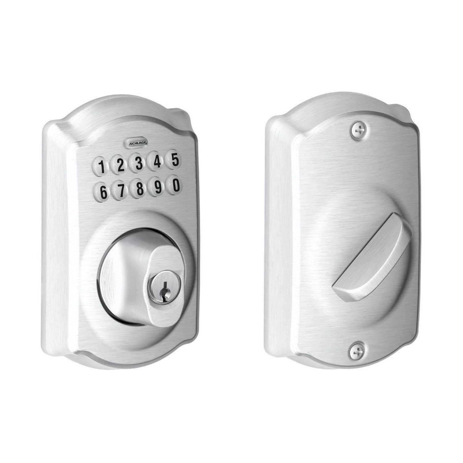 Schlage Cylinder Deadbolt & Keyed Entry Presley Lever - Zenithce