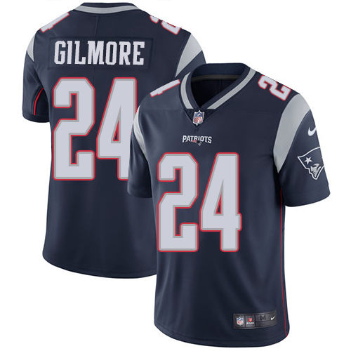 New England Patriots #24 Stephon Gilmore Navy Blue Vapor Untouchable Limited Stitched Jersey - Zenithce