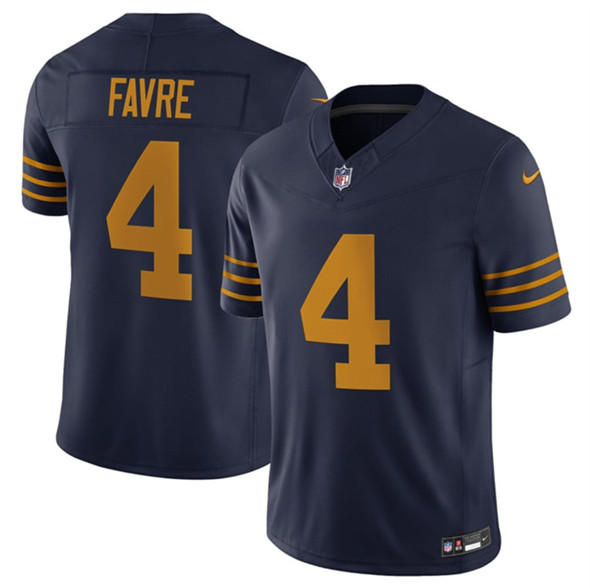 Green Bay Packers #4 Brett Favre Navy The 1923 Classic Vapor F.U.S.E. Limited Football Stitched Jersey - Zenithce