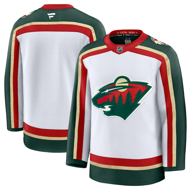 Minnesota Wild Blank White 2025 25th Anniversary Stitched Jersey - Zenithce