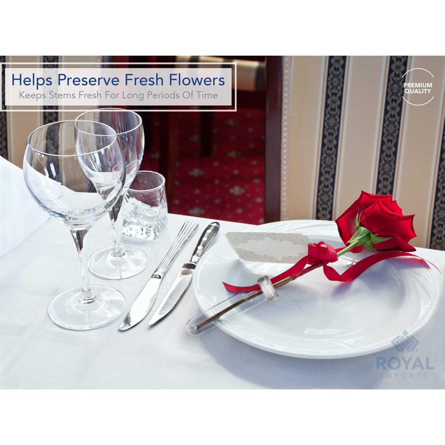 Floral Water Tubes/Vials For Flower Arrangements by Royal Imports - Zenithce