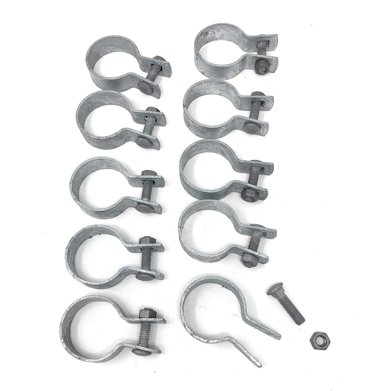 FENCESMART4U J-bolt galvanized with 2 nuts attached 2 pc pack 5/8 x 4-1/2 - Zenithce