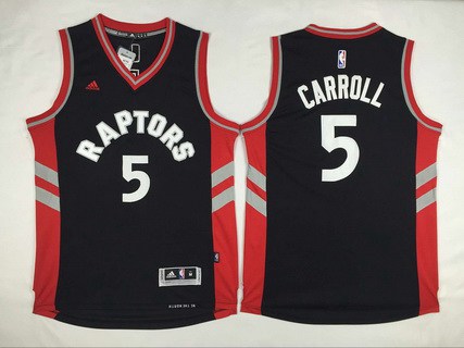 Toronto Raptors #5 DeMarre Carroll Revolution 30 Swingman 2014 New Black Jersey - Zenithce