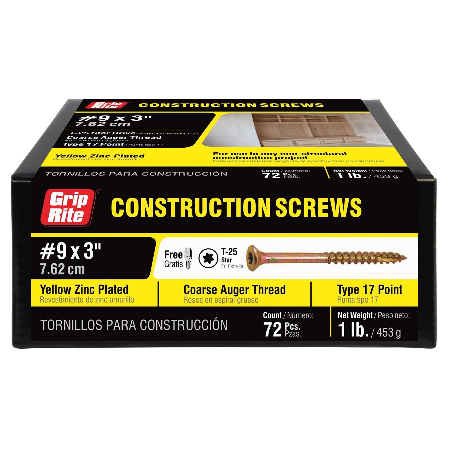 Grip-Rite 16DUP 16D 3 in. Duplex Bright Steel Nail Double 50 lb - Zenithce
