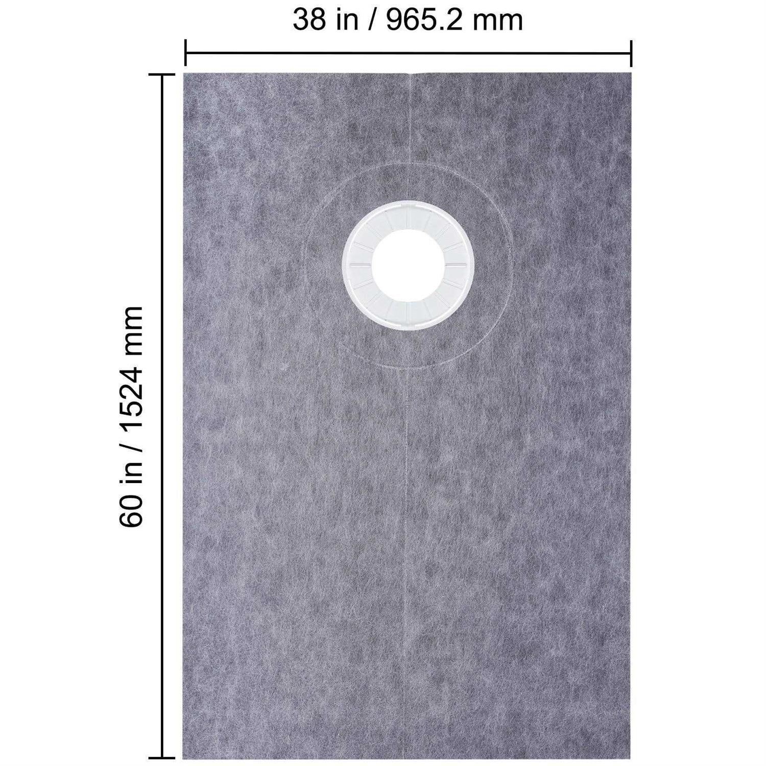 VEVOR Shower Curb Kit Watertight Shower Curb Overlay with 4 inch Central Bonding Flange - Zenithce