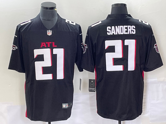 Atlanta Falcons #21 Deion Sanders Black Vapor Untouchable Limited Stitched Jersey - Zenithce