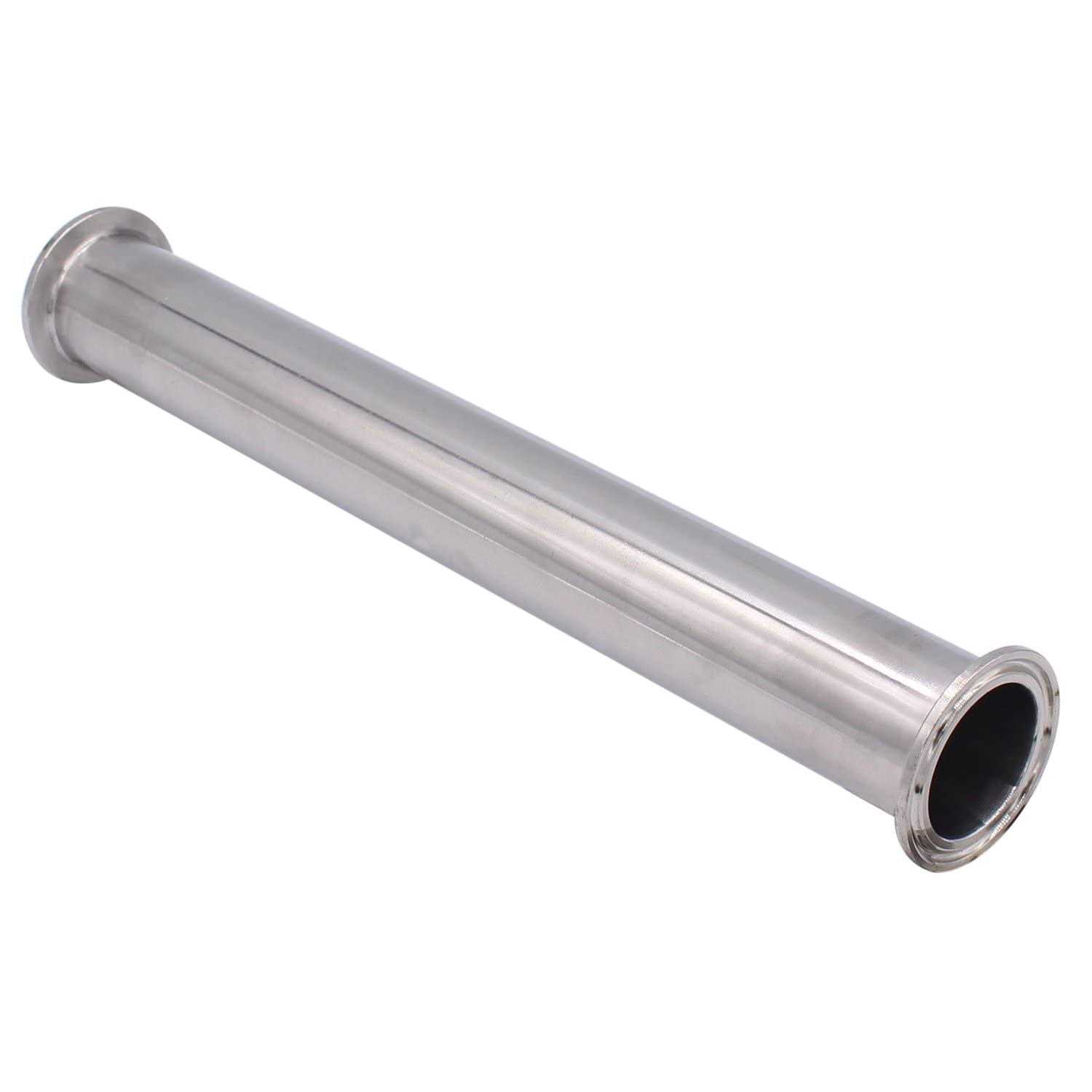 DERNORD Sanitary Spool Tube with Clamp Ends,Stainless Steel 304 Seamless Round Tubing with 1.5 inch Tri Clamp 50.5MM Ferrule Flange - Zenithce