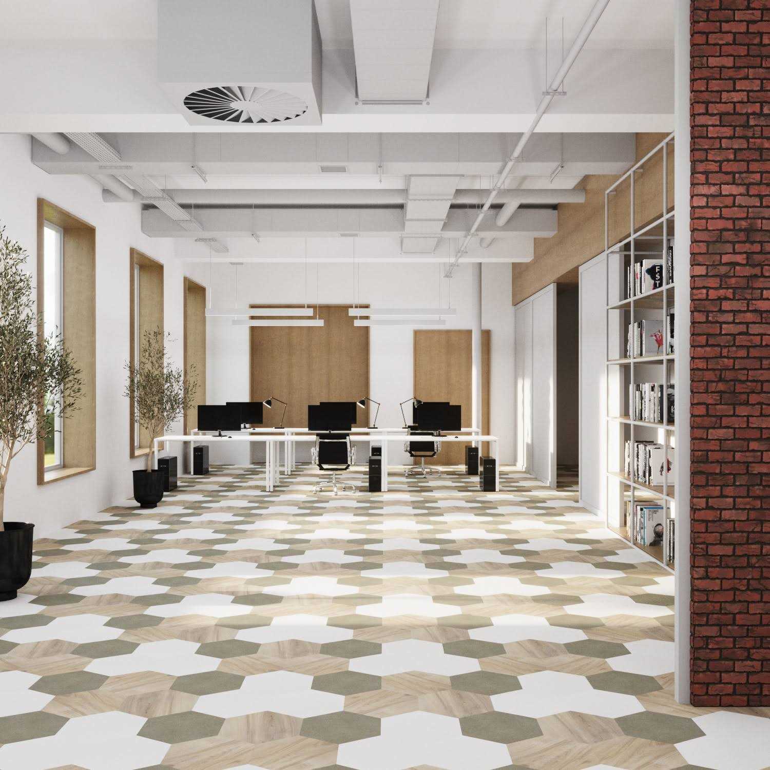 Lucida Mosaicore 8-13/16 Wide Smooth Pure Black Vinyl Tile Flooring - Zenithce