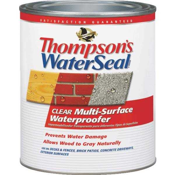 Thompson’s WaterSeal Transparent Chestnut Brown Waterproofing Wood Stain and Sealer 1 gal - Zenithce