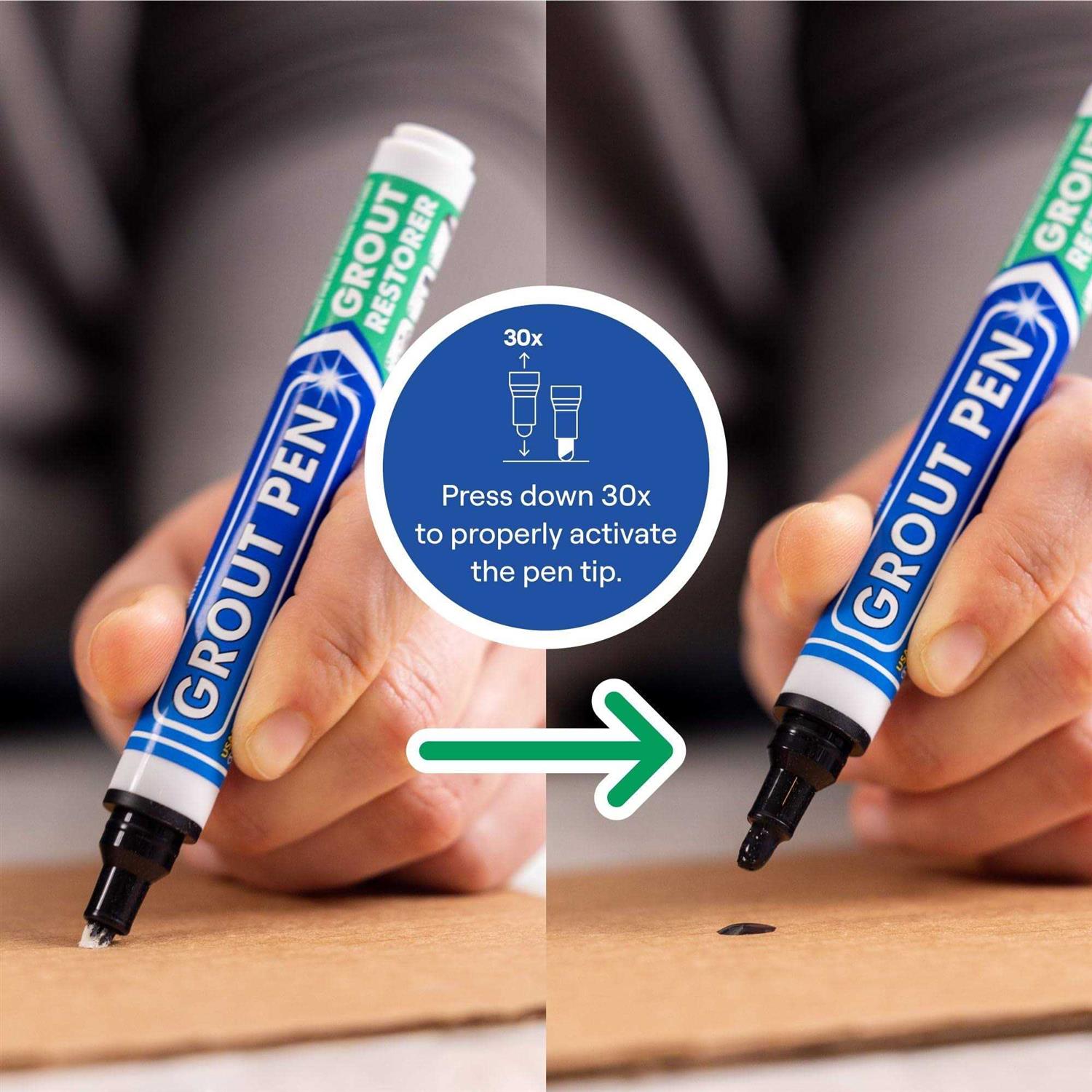Grout Pen Tile Paint Marker Waterproof Tile Grout Colorant and Sealer Pen - Zenithce