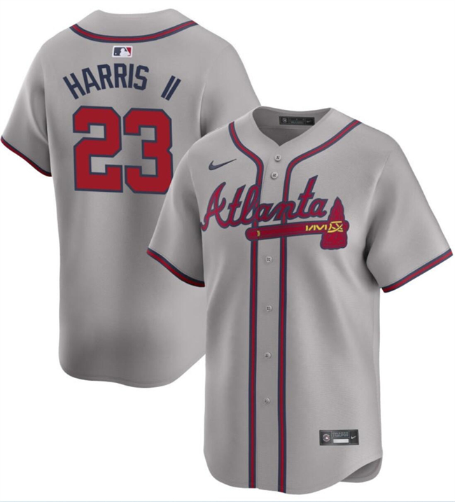 Atlanta Braves #23 Michael Harris II Gray 2024 Away Limited Stitched Jersey - Zenithce