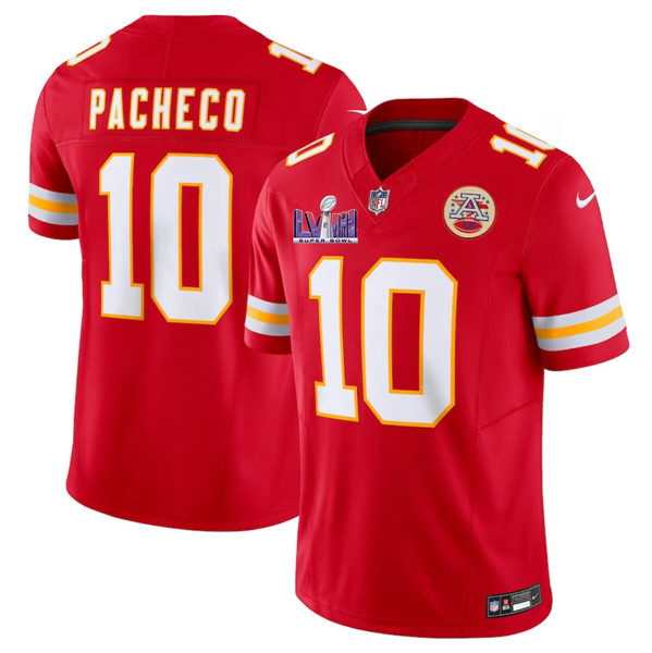 Kansas City Chiefs #10 Isiah Pacheco Red F.U.S.E. Super Bowl LVIII Patch Vapor Untouchable Limited Stitched Jersey - Zenithce
