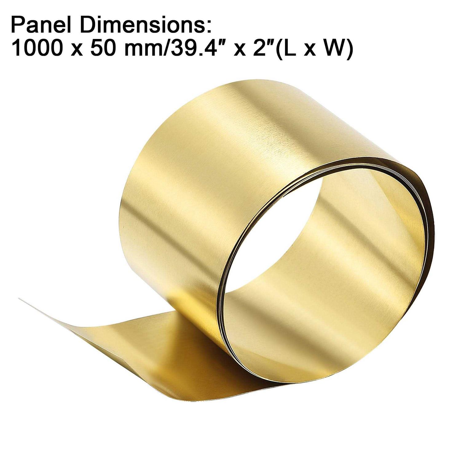Harfington Unique Bargains Brass Sheet Roll Metal Foil Plate - Zenithce