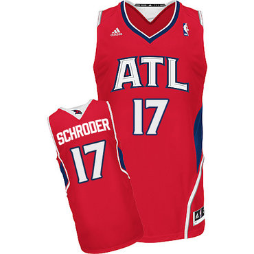 Atlanta Hawks #17 Dennis Schroder Red Swingman Jersey - Zenithce