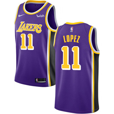Los Angeles Lakers #11 Brook Lopez Purple Swingman Statement Edition Jersey - Zenithce
