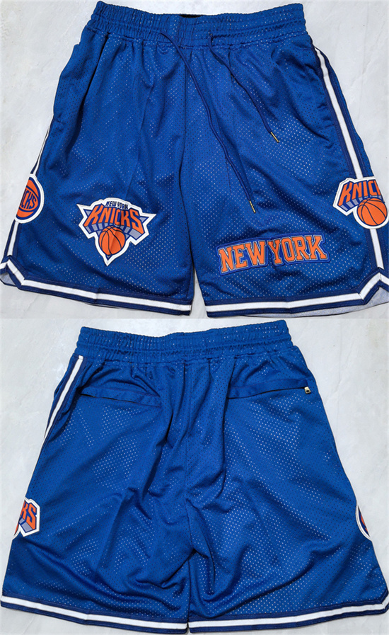 New York Knicks Royal Shorts (Run Small) - Zenithce