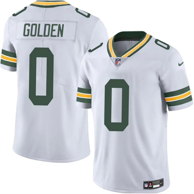 Green Bay Packers #0 Matthew Golden White 2025 Vapor Untouchable Limited Football Stitched Jersey - Zenithce