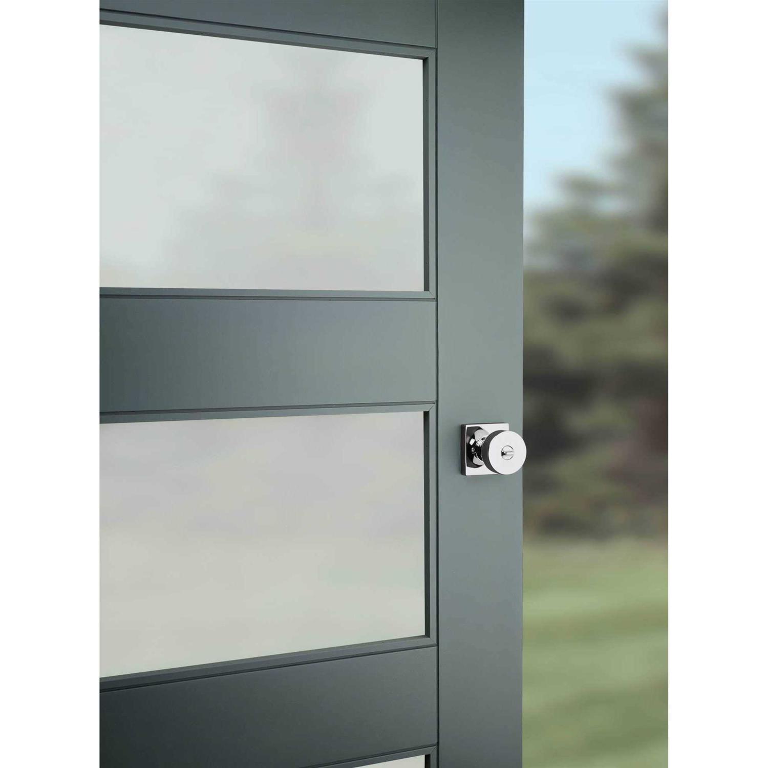 Kwikset 740PSKSQT Pismo Keyed Entry Door Knob with Square Rose 740PSKSQT-15S - Zenithce