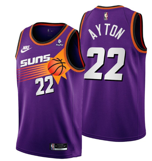 Phoenix Suns #22 Deandre Ayton Purple Stitched Jersey - Zenithce