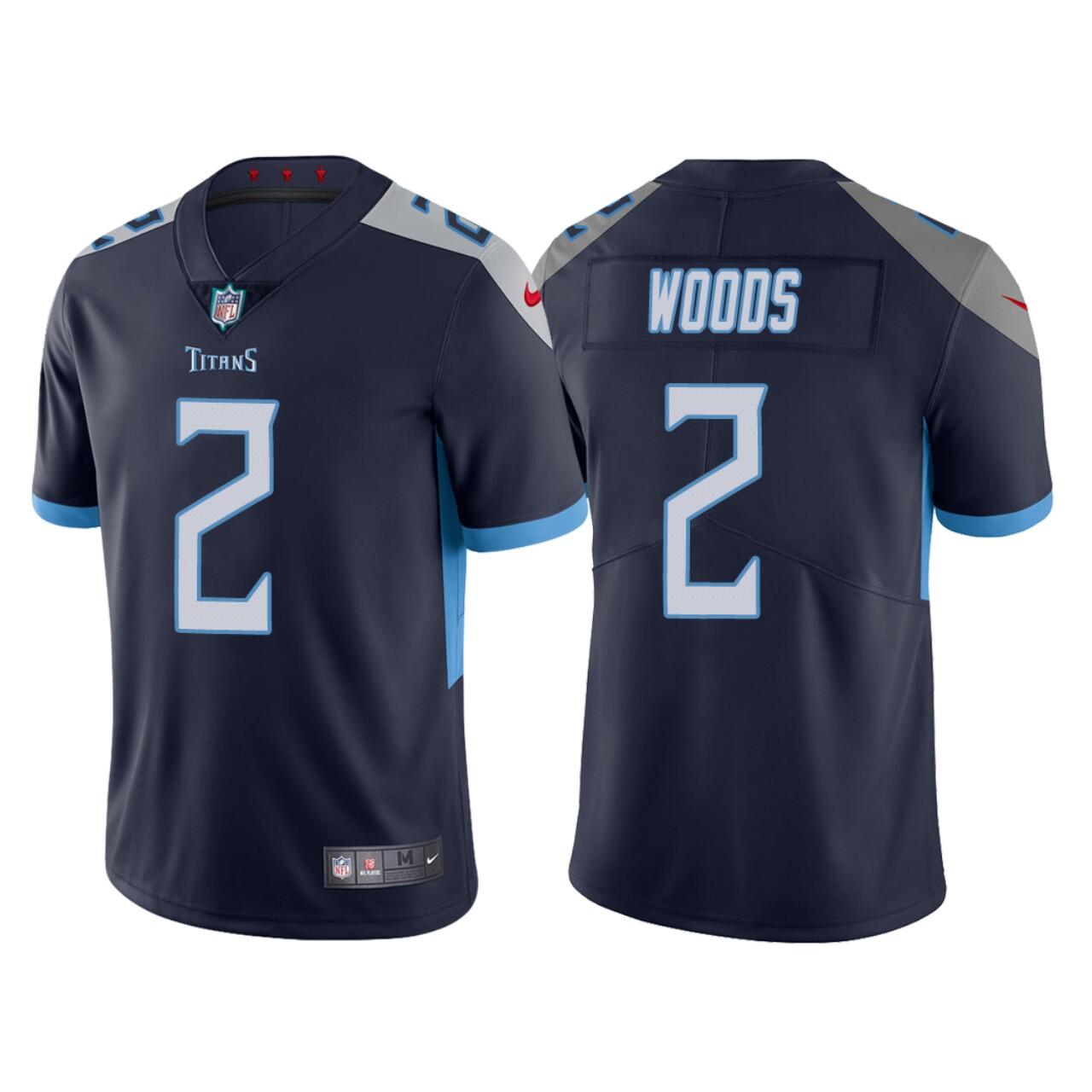 Tennessee Titans #2 Robert Woods Navy Vapor Untouchable Stitched Jersey - Zenithce