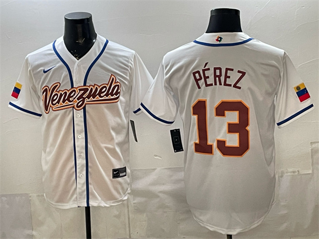 Venezuela #13 Salvador Pérez White 2026 World Classic Home Stadium Stitched Jersey - Zenithce