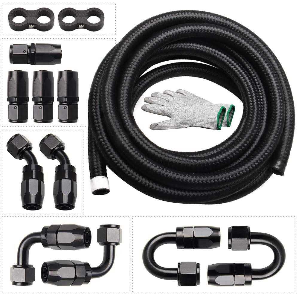 Fuel Line Kit Fittings Nylon Braided CPE Fuel Oil Hose - Zenithce
