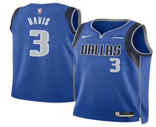 Dallas Mavericks #3 Anthony Davis Blue 2025 Icon Edition Stitched Jersey - Zenithce