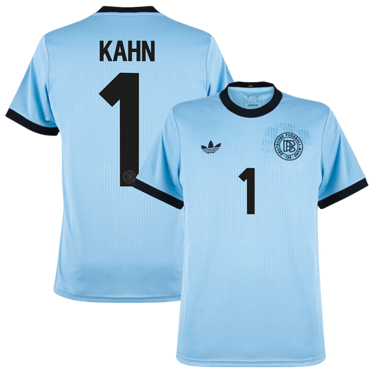 Germany 125th Anniversary Goalkeeper Blue Soccer jersey 2025/26 | OLIVER KAHN - Zenithce
