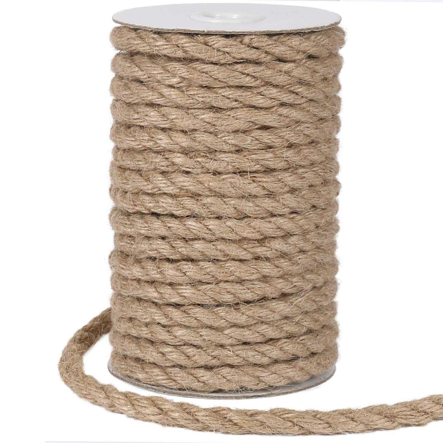 Tenn Well Braided Jute Twine Natural Jute Rope for Artworks and Crafts - Zenithce
