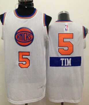 New York Knicks #5 Tim Hardaway Jr. 2014 Christmas Day White Swingman Jersey - Zenithce