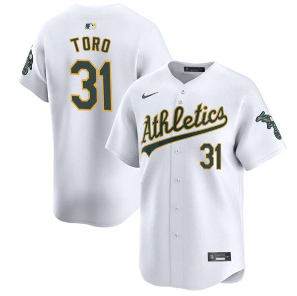 Oakland Athletics #31 Abraham Toro White 2024 Home Limited Stitched Jersey - Zenithce