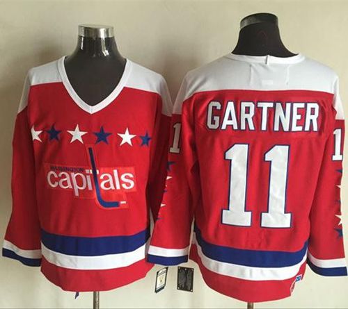 Capitals #11 Mike Gartner Red Alternate CCM Throwback Stitched Jersey - Zenithce