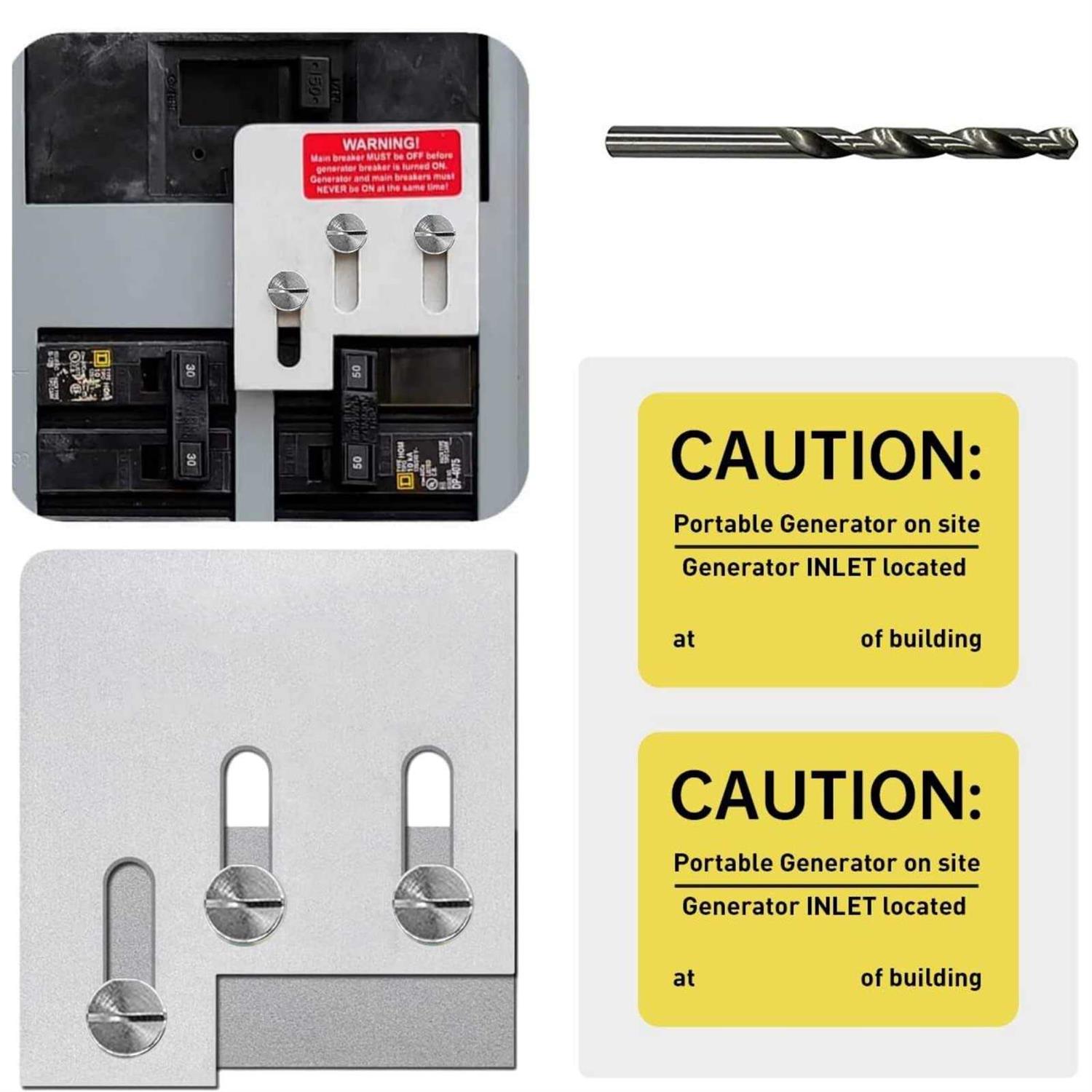 Generator Interlock Kit Compatible with Cutler Hammer Br Series 150 and 200 amp Panels - Zenithce