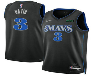 Dallas Mavericks #3 Anthony Davis Black 2025 City Edition Stitched Jersey - Zenithce