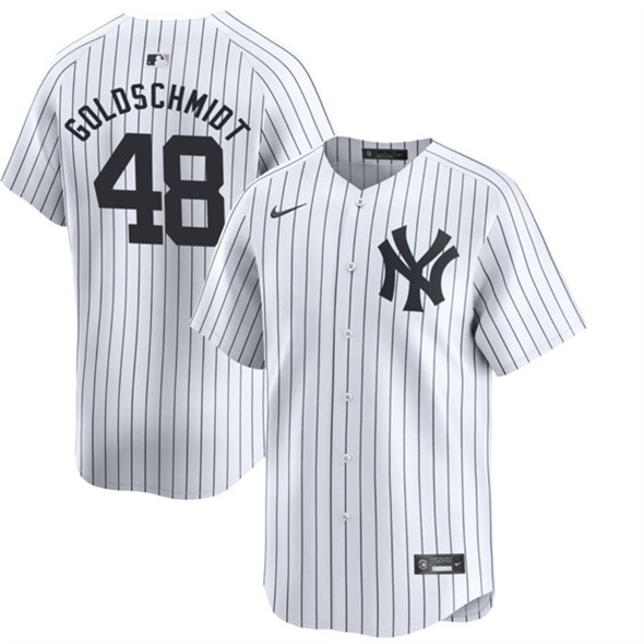 New York Yankees #48 Paul Goldschmidt White 2024 Home Limited With Name Stitched Jersey - Zenithce
