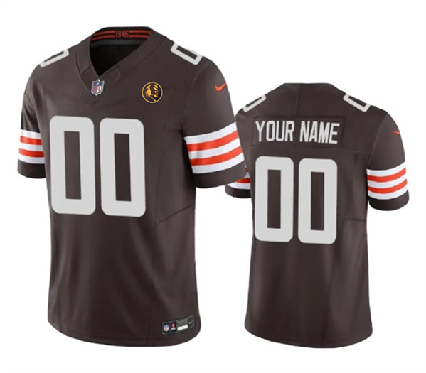 Cleveland Browns Custom Brown 2023 F.U.S.E. With John Madden Patch Vapor Limited Stitched Jersey - Zenithce