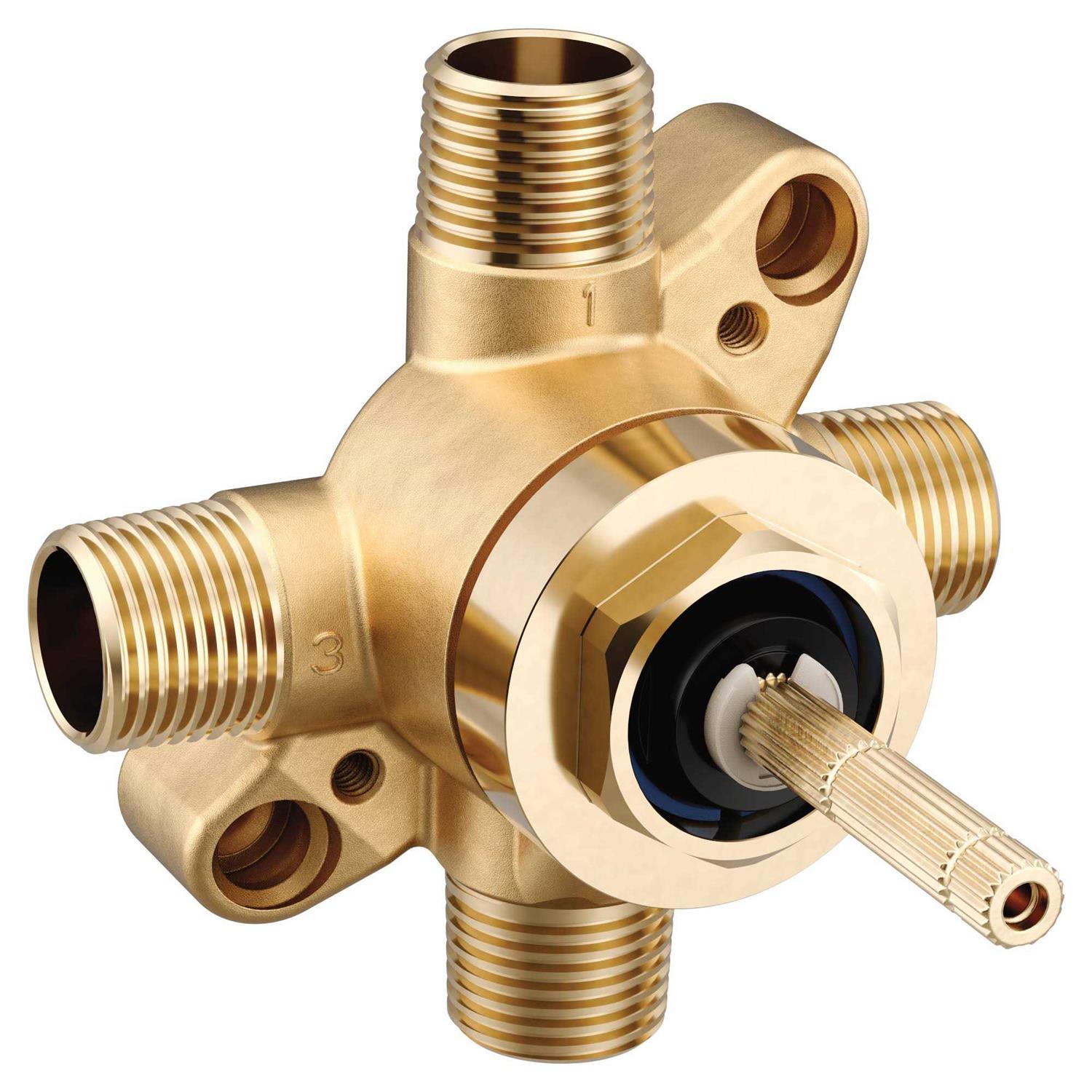 Moen U232CIS M-CORE Transfer 1/2 CC/Ips Connection Includes Pressure Balancing Stops Volume Control - Zenithce