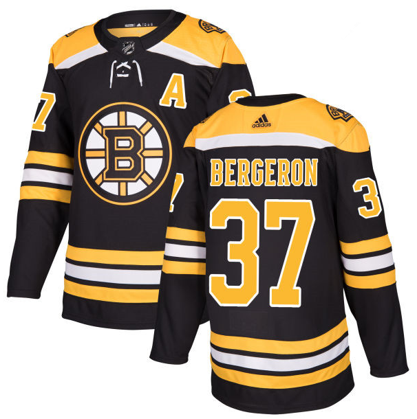 Boston Bruins #37 Patrice Bergeron Black Stitched Adidas Jersey - Zenithce